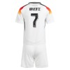 Camisola Alemanha Kai Havertz 7 Criança 1º Equipamento Euro 2024 Manga Curta